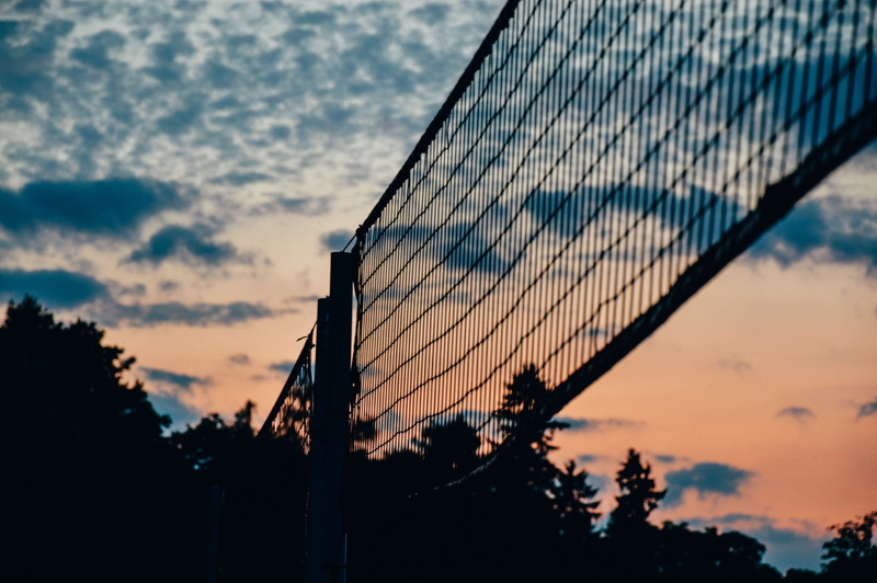 4K, tree, sunset, sky, dusk, bridge, silhouette, cloud - sky, connection, beach, bridge - man made structure, outdoors, net - sports equipment, low angle view