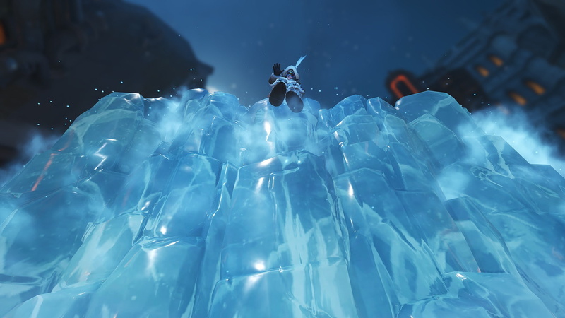 lifestyles, cold temperature, day, snow, close-up, blue, Mei (Overwatch), ice, winter, one person, leisure activity, women, 1080P, Overwatch, nature, outdoors
