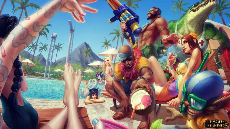 games, 1080P, 1920x1080, party, pool, legends, poster, league, league of legends