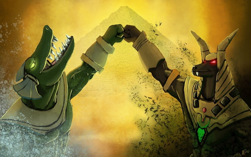 Nasus (League Of Legends), Renekton (League Of Legends), Video Game, 720P, League Of Legends