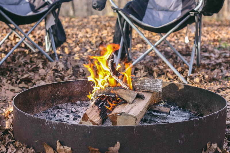 preparing food, tishomingo, tishomingo state park, nature, burning, wood - material, heat - temperature, wood, fire, 4K, bonfire, log, chair, burn, focus on foreground