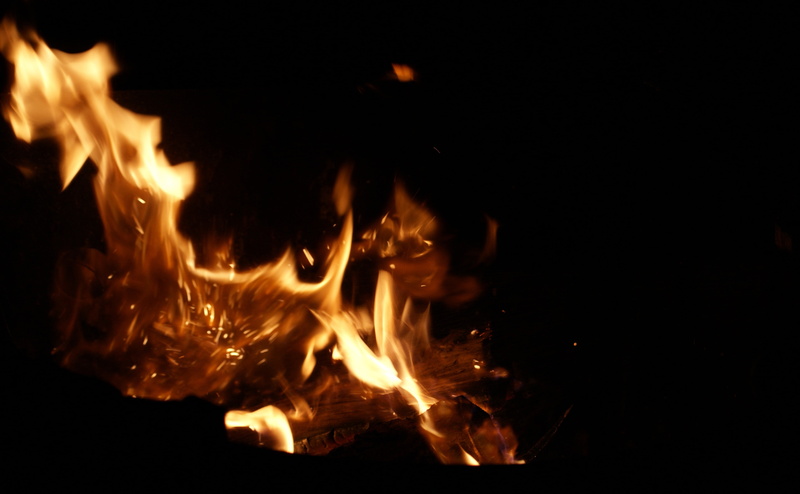 inferno, dark, firepit, 4K, motion, nature, black color, fire - natural phenomenon, Black, campfire, bonfire, log, flame, wood, outdoors, orange color
