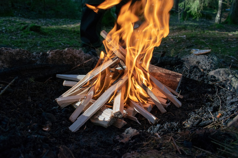 log, fire, real people, burning, heat - temperature, ash, danger, bonfire, fire - natural phenomenon, burn, low section, campfire, firepit, field, one person