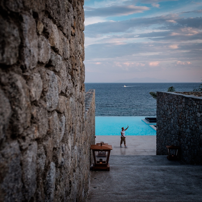 outdoors, lifestyles, architecture, mikonos, horizon, nature, summer, santa marina, island, mykonos, land, built structure, sea, greece, 2K, water, scenics - nature