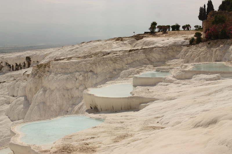 hot spring, power in nature, denizli, water, day, pamukkale travertines, tourism, 2K, beach, no people, land, beauty in nature, Travertines, Beauty, incidental people