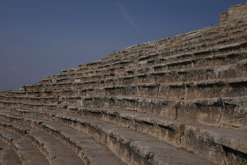 4K, turkey, day, no people, archaeology, ancient, low angle view, stone, old ruin, travel, sky, ruined, history, ancient history, tourism, the past, hierapolis