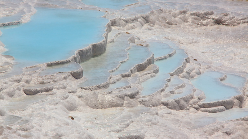 limestone, terrace, pool, power in nature, mineral, natural, geology, Geological, unesco, hot spring, day, turkey, famous, environment, scenics - nature