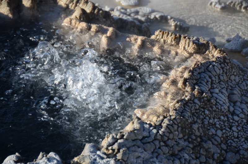 beauty in nature, solid, power in nature, natural, boiling water, hot pool, day, rock - object, sinter, flowing, bubbles, thermal, geology, hot water, nature