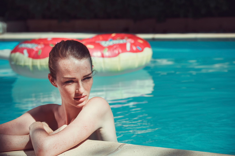 adult, young adult, poolside, nature, front view, lifestyles, 1080P, model, pool, portrait, one person, leisure activity, women, young women, beautiful woman