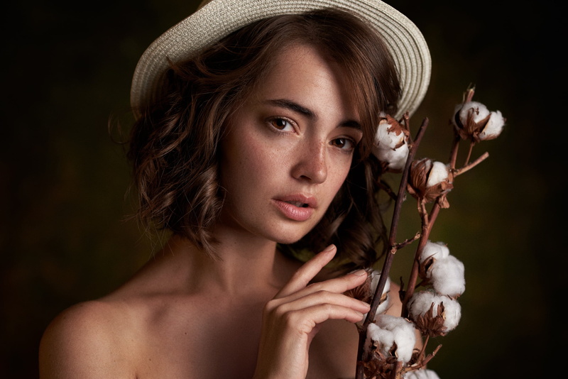girl, Lydia Samodurova, 2K, Maxim Fawn, hat