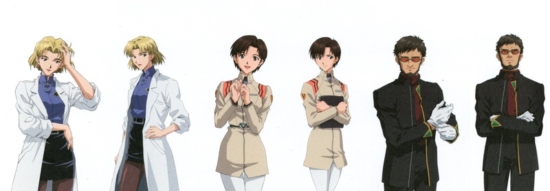 Gendo Ikari, Neon Genesis Evangelion, Ritsuko Akagi, 1080P, Evangelion, Maya Ibuki