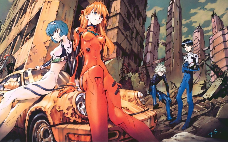 Ikari Shinji, anime, Ikari Gendo, Ayanami Rei, Anime Girls, Asuka Langley Soryu, Neon Genesis Evangelion, Kaowru Nagisa, Futuristic, 1080P
