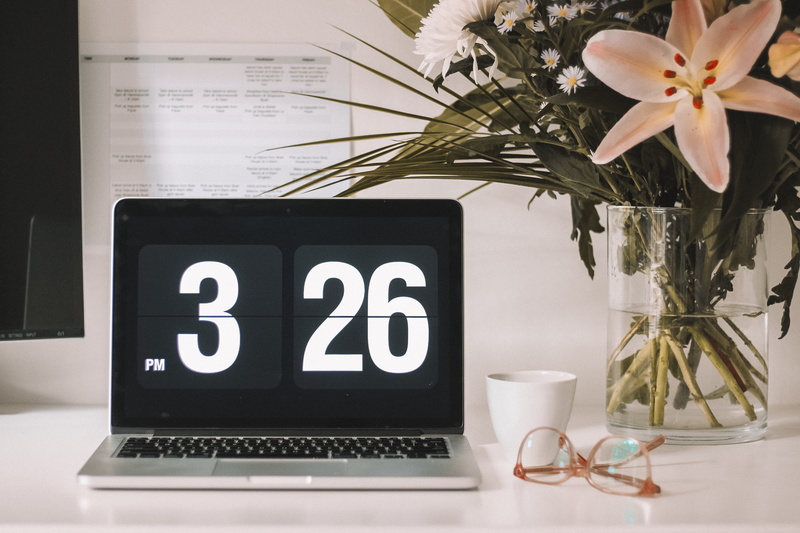 text, pottery, home interior, no people, vulnerability, time, table, flower arrangement, macbook, number, indoors, freshness, computer hardware, electronics