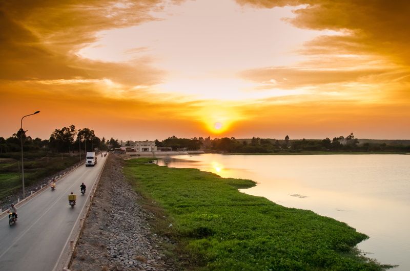 orange color, 4K, natural, river, plant, the countryside, direction, tranquil scene, the beauty, road, the way forward, nature, built structure, Beauty
