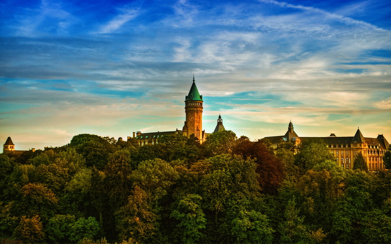 tree, outdoors, city, no people, nature, 7:11 pm, building exterior, the past, sunset, spire, architecture, the evening, trees, cloud - sky, building, travel