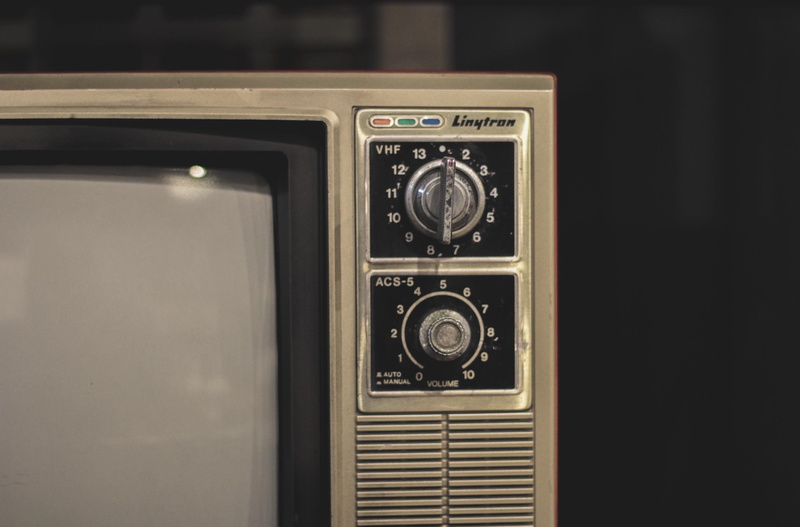 Old, silver colored, close-up, still life, black background, vintage, indoors, obsolete, analog, crt, 2K, equipment, day, television, technology, communication