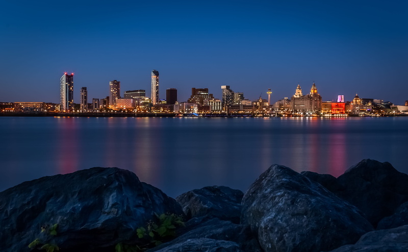 water, landscape, skyscraper, outdoors, building, daytime, City, night, built structure, lighted, sky, buildings, cityscape, no people, modern, mirror
