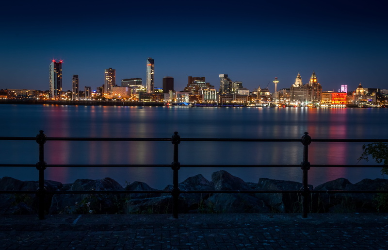 Liverpool, city life, office building exterior, skyscraper, outdoors, landmark, no people, dusk, urban Skyline, birkenhead, reflection, urban, built Structure