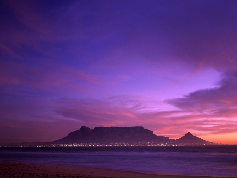 landscape, mountains, 720P, sky, Table Mountain
