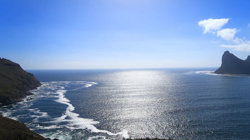 scenics - nature, sunlight, horizon, tranquility, 5K, land, cliff, non-urban scene, nature, sea, tranquil scene, no people, horizon over water, water