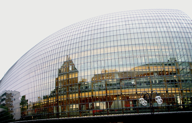 vault, office building exterior, reflection, skyscraper, city life, 2K, no people, nature, dome, review, architecture, building exterior, built structure