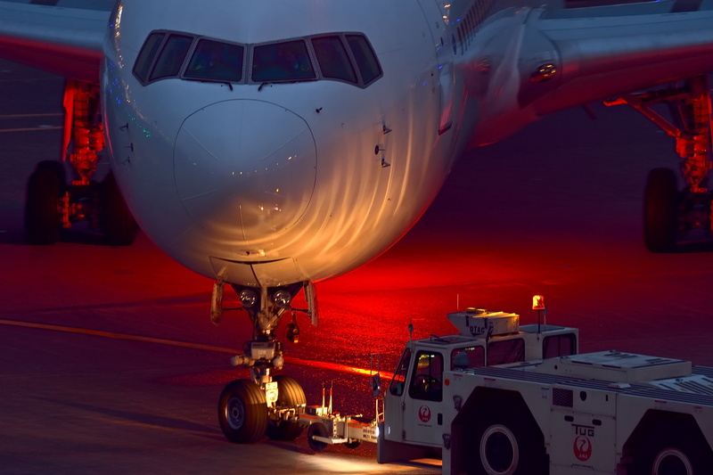 1080P, Airbus, the plane, airport, night