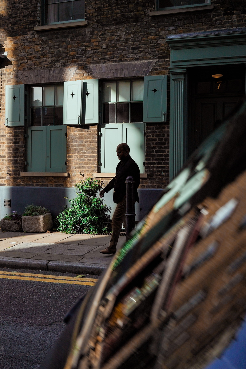 tarmac, london, people, pottery, built structure, bike, brown, herbs, standing, flora, plant, planter, nature, person, house, vase, silhouette, window
