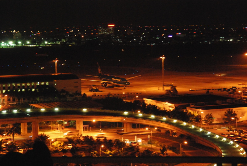 Airport, travel destinations, illuminated, city life, night, aerial view, street light, South, Saigon, high angle view, outdoors, street, Vietnam, south