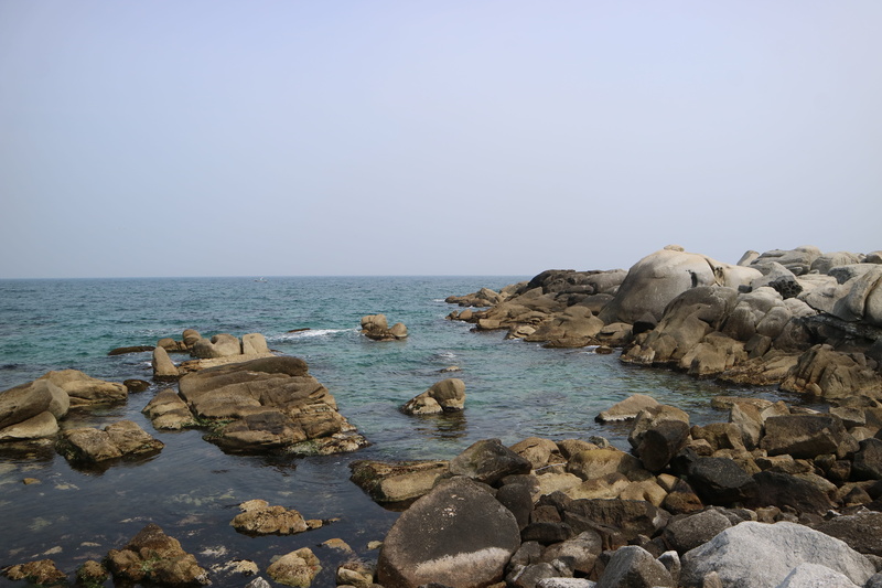 horizon, rock the beach, nature, 5K, solid, land, sea, tranquility, outdoors, day, south miami airport, no people, groyne, beach, clear sky, scenics - nature