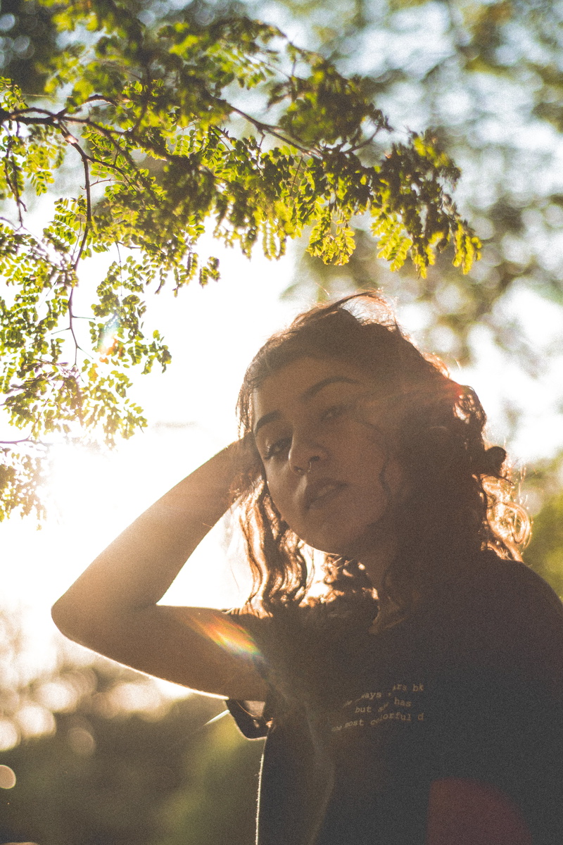 hairstyle, beautiful woman, nature, looking, young adult, leisure activity, beautiful, hair, lifestyles, people, girl, young, portrait, fall, low angle view