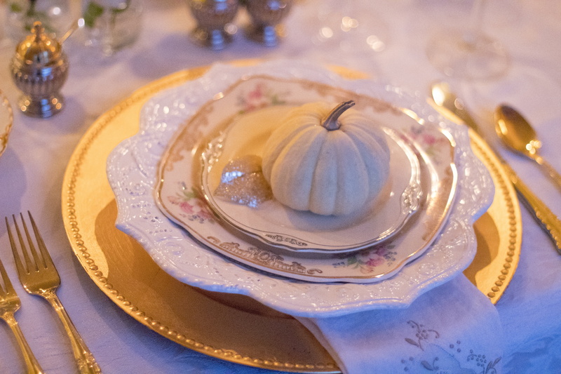 french food, eating, fine, party, silverware, indoors, gold, saucer, serving, spoon, cake, table knife, crockery, dinner, white, near, dining, close-up