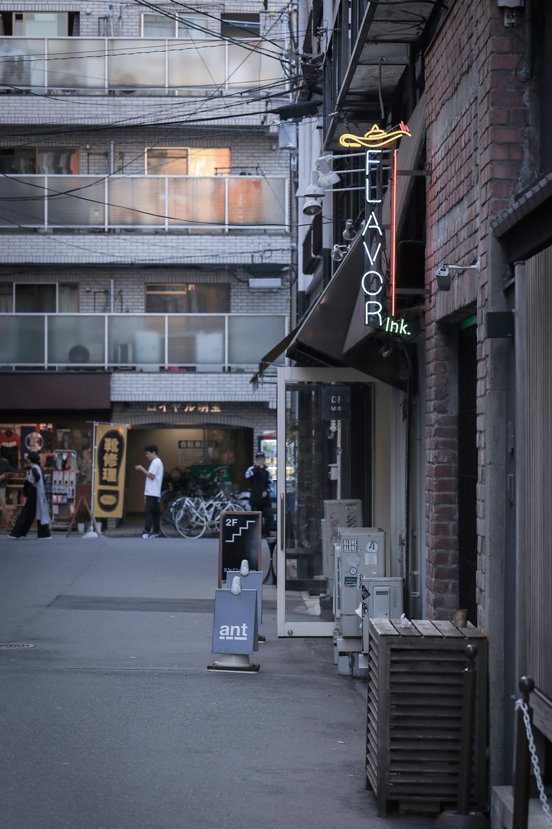 building exterior, fall, city, people, the way forward, japan, quiet, gil, road, communication, architecture, incidental people, residential district, built structure