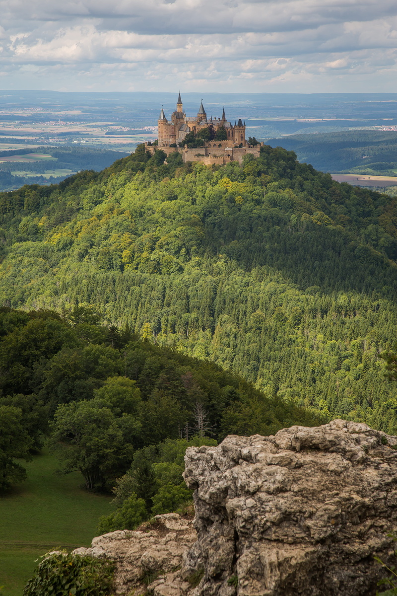 swabian alb, tree, hechingen, tranquil scene, growth, environment, hohenzollern castle, cloud - sky, built structure, day, architecture, 5K, sky, zollernalb