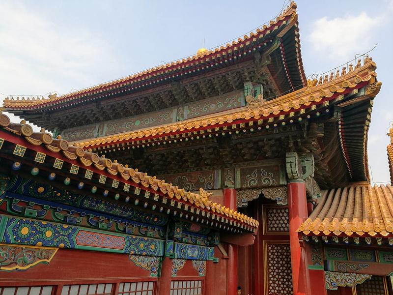 chinese, nature, built structure, 4K, forbidden, religion, low angle view, belief, sky, building, day, city, roof, spirituality, roof tile, architecture