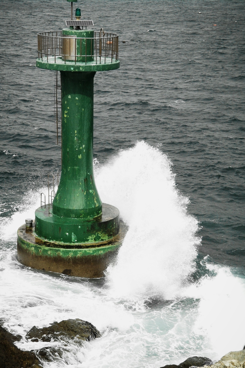 summer sea, republic of korea, green color, scenery, water, sea breeze, outdoors, jeju sea, travel, jeju island, architecture, breakwater, vacation, lighthouse