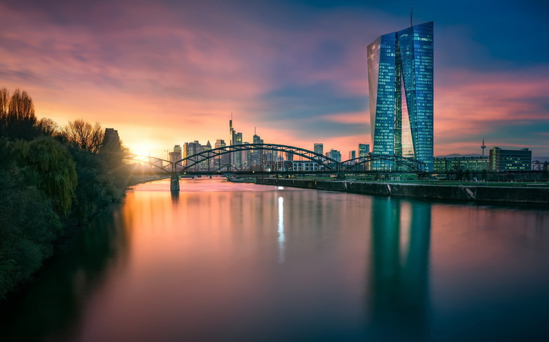 Downtown, Hesse, Frankfurt, 1080P, European Central Bank