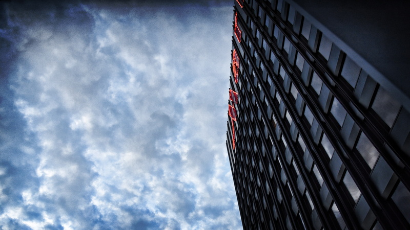 skyscraper, 1080P, Frankfurt, hotel, banks, skyline