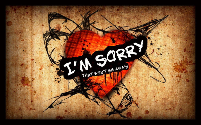 m, 720P, white, board, love, heart, brown, sorry, i am sorry, print
