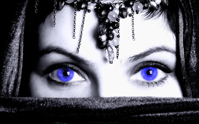 face, beauty, beholder, eyes, mask, girl, blue eyes, 3d and abstract, 1080P