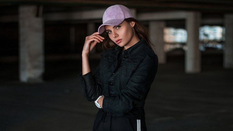 hood - clothing, contemplation, beauty, portrait, black color, hairstyle, brown hair, beautiful people, beautiful woman, young adult, 1080P, young women
