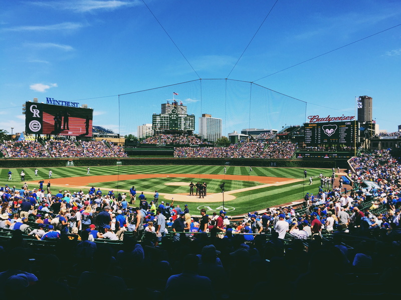 large group of people, building exterior, crowd, group of people, summer, nature, city, built structure, 1053 w waveland ave, united states, chicago, lifestyles