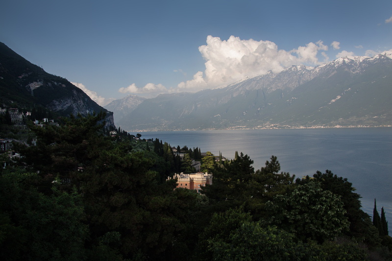 tree, park, beauty in nature, built structure, mountains, plant, Dream Home, rock, evening sun, cloud - sky, bay, alpine, no people, architecture, trees