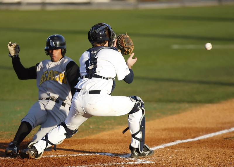 nature, catching, competition, baseball catcher, outdoors, Baseball, two people, slide, dirt, athlete, catchers mitt, baseball field, males, baseball uniform