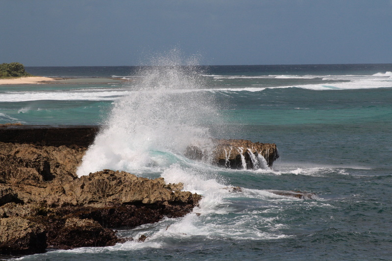 Seaside, sky, Rock, no People, outdoors, rock - Object, power, hitting, coastline, surf, ocean, water, rock formation, nature, beach, 4K, beauty in nature