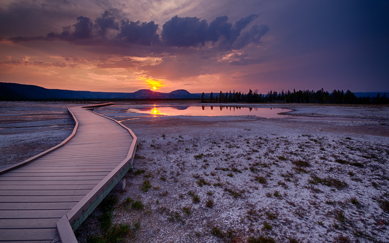 Wyoming, Yellowstone national Park, Montana, Idaho, Yellowstone, USA, 4K, Grand Prismatic Spring