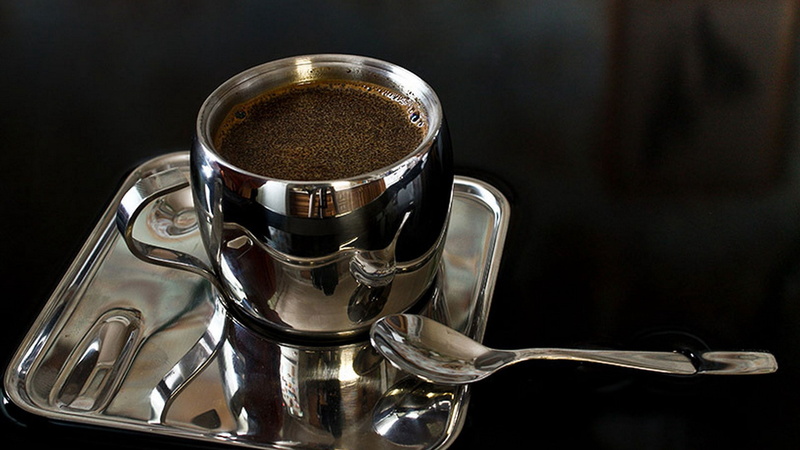 cafe, cappuccino, no People, black background, silver colored, breakfast, mug, caffeine, freshness, heat - Temperature, indoors, bean, coffee - Drink, silver