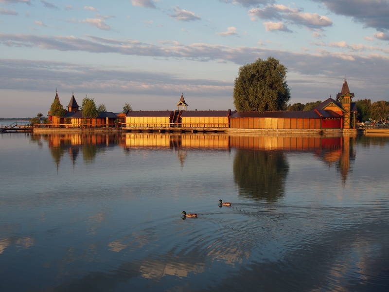 2K, travel destinations, outdoors, sky, no people, duck, lake balaton, wooden building, architecture, zala, water, nature, reflection, travel, tree, outdoor