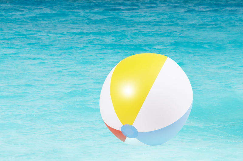summer, outdoors, floating, yellow, high angle view, nature, beach, toys, inflatable, sport, day, red, sports equipment, bath ball, turquoise colored, holiday