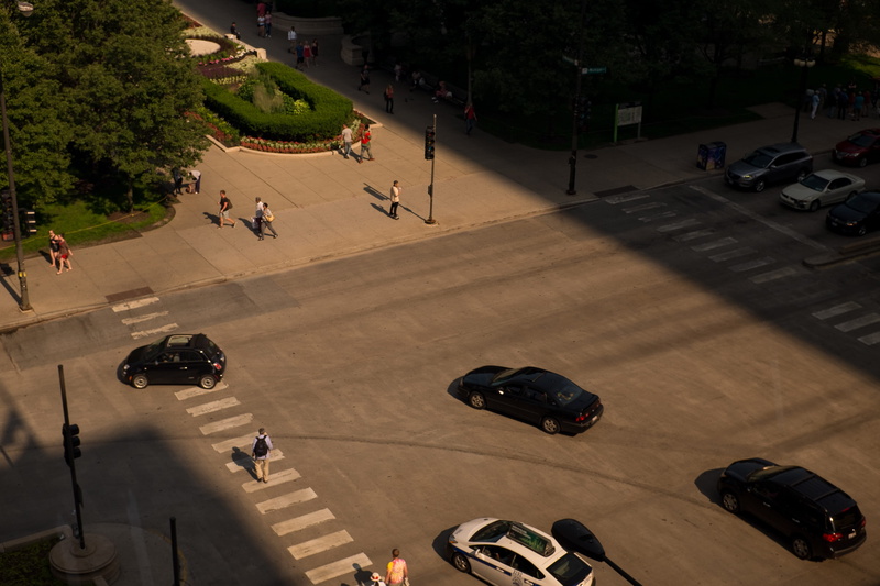 motorcycle, group of people, 4K, motor vehicle, mode of transportation, bus, large group of people, car, zebra, view, aerial, transport, speed, cross