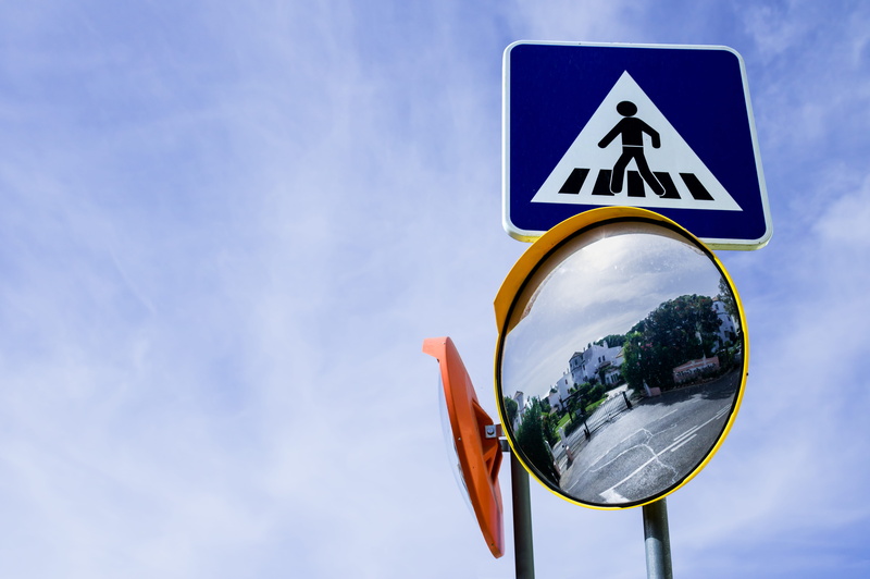 sky, communication, day, circle, road sign, human representation, guidance, symbol, outdoors, pedestrian crossing sign, 5K, global communications, information